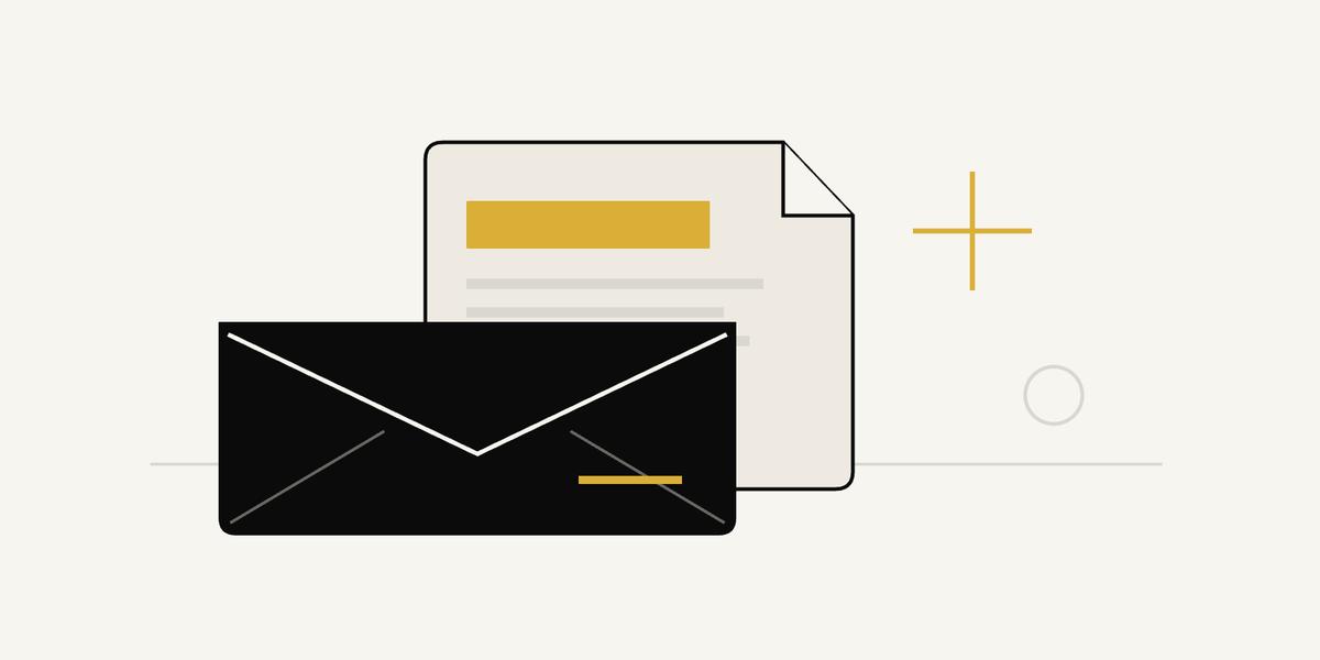 An unmarked envelope beside an unreadable folded paper, illustrating a mailed benefit statement.